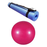 Kit Tapete Esteira Yoga Bola P/ Fisioterapia Pilates Meditar