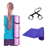 Kit Tapete Pvc Yoga & Pilates + Alça Porta Mat Strap Brinde