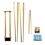 Kit Taqueira 4 Tacos 1,30m 2 Peq. 1 Cx Giz Azul E Br Sinuca