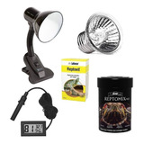 Kit Tartaruga Luminária Lâmpada Uva Uvb 3.0 Acessórios Rept