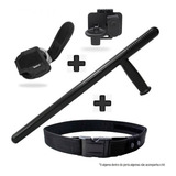 Kit Tático Cinto Na + Tonfa + Porta Tonfa + Porta Algemas