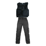 Kit Tático Operacional Colete Tático + Calça + Cinto Pesca
