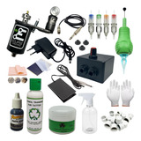 Kit Tatuagem C/ Máquina Rotativa De Tattoo Profissional