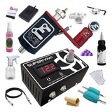 Kit Tatuagem C/ Máquina Rotativa Eclipse Tinta Electric Ink