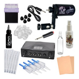 Kit Tatuagem Completo Máquina Bobina Tattoo Profissional Joy