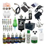 Kit Tatuagem Completo Máquina Tattoo Profissional