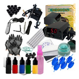 Kit Tatuagem Digital Tintas Tattoo Maquina Bobina Completo