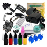 Kit Tatuagem Tattoo Maquina Eclipse Completo Tintas +brinde 