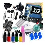 Kit Tatuagem Tattoo Maquina X13 Silver Bobina Completo