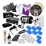 Kit Tatuagem X13 Máquina Profissional Completo