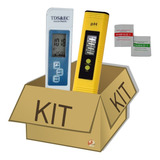 Kit Tds E Ec + Medidor De Ph Digital Pilhas Inclusas