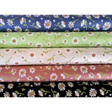 Kit Tecido Tricoline Floral 5 Estampas 40x75cm 