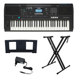 Kit Teclado 61 Teclas Psr E473 Yamaha Com Suporte Em X