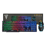 Kit Teclado Abnt2 Anti-ghosting + Mouse 4 Botões Clanm Gamer