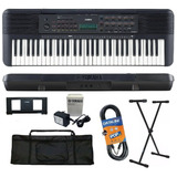 Kit Teclado Arranjador Yamaha Psr-e273 61 Teclas Preto