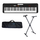 Kit Teclado Casio Casiotone Ct-s195 61 + Bag + Suporte X10sp