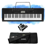 Kit Teclado Casio Ctk3500 Musical 5/8 Sensibilidade Com Capa
