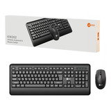 Kit Teclado E Mouse Sem Fio Lenovo Lecoo Kw202 Usb Abnt2