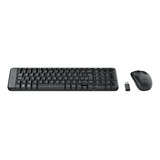Kit Teclado E Mouse Sem Fio Wireless Logitech Mk220 Preto