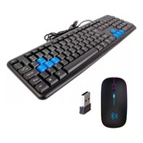 Kit Teclado E Mouse Usb Sem Fio C3tech Macio Abnt2 Preto