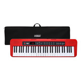 Kit Teclado Kobe Kb150 Arranjador 5/8 Com Capa Preta