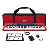 Kit Teclado Musical Kobe Kb-300 61