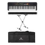 Kit Teclado Yamaha Psr-f52 + Bag Harmonics+suporte Ask Si99