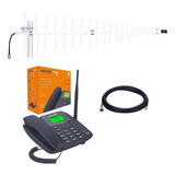 Kit Telefone Celular Rural 2 Chip Wifi Aquário Voz/2g/3g/4g