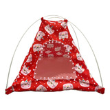 Kit Tenda Barraca Cabana Caminha Casinha Camping Gato