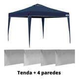 Kit Tenda Dobrável Azul 3x3 Base