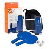 Kit Tênis De Mesa Ping Pong Vollo Pro Rede Retrátil +3 Bolas