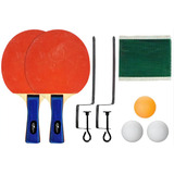 Kit Tênis De Mesa Raquetes Bolinhas