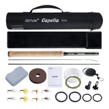 Kit Tenkara Fly Fishing Pesca Com Mosca Iscas 12 Ft Carbono