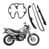 Kit Tensor Guia Corrente Comando Junta Tampa Cabeçote Nx 400