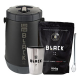 Kit Tereré Black Erva Garrafa Cuia Bomba E Erva Cereja Ice