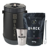 Kit Tereré Black Erva Garrafa Cuia Bomba E Erva Energético