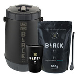 Kit Tereré Black Erva Garrafa Cuia Bomba Erva Burrito