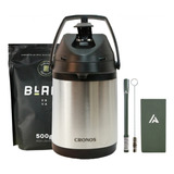 Kit Terere Garrafa Black Erva Copo Inox Bomba- Energético