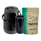 Kit Tereré Garrafa Térmica 2,5l Copo 650ml Bomba Trot's 500g