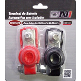 Kit Terminal Bateria C/isolador Cabo 10/25mm Pt / Vm Dni7573