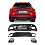 Kit Terminal Escapamento Esportivo Mercedes Gla X156 Vo6