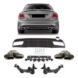 Kit Terminal Escapamento Spoiler Mercedes C250 C300 2015 20