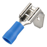 Kit Terminal Hermafrodita Macho Fêmea 1,5 A 2,5mm Azul 100un