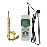 Kit Termo-anemômetro Velocidade Temperatura Sensor S-01k