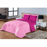 Kit Ternura Casal Queen Edredom + Jogo Fronhas Roupa De Cama