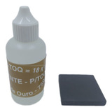 Kit Teste Ouro Prata Pedra De Toque P + Reagente 18k 40 Ml