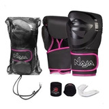 Kit Thai Boxe Naja Luva Black