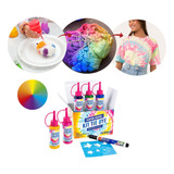 Kit Tinta Corante Tecido Tie Dye Fashion Colors 60ml Acrilex
