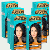 Kit Tinta De Cabelo Maxton Morena +elegante Preto 1.7