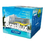 Kit Tinta Para Piscina Pu Acrílico Brasilux Azul 4,5 Litros